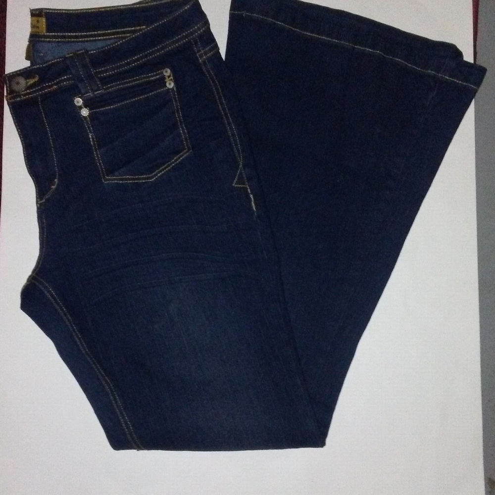 TBA Denim Jeans Juniors Size 15/ 16 Low Rise Flare